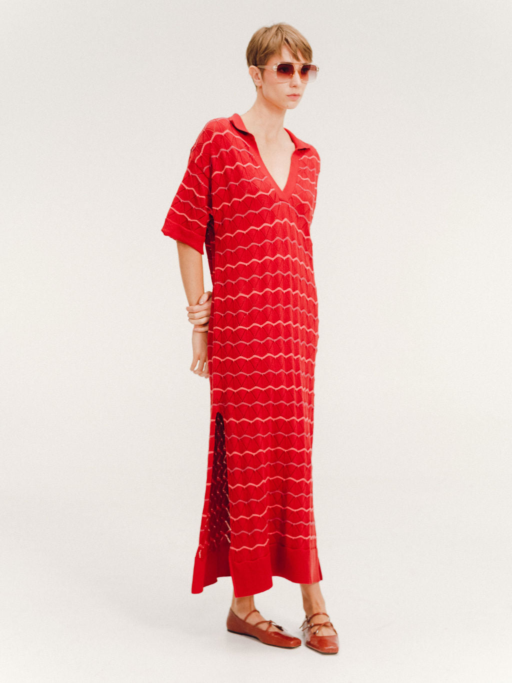 VALLARTA CARMINE DRESS